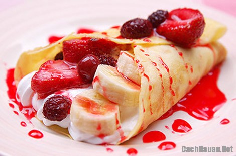 Bánh crepe trái cây